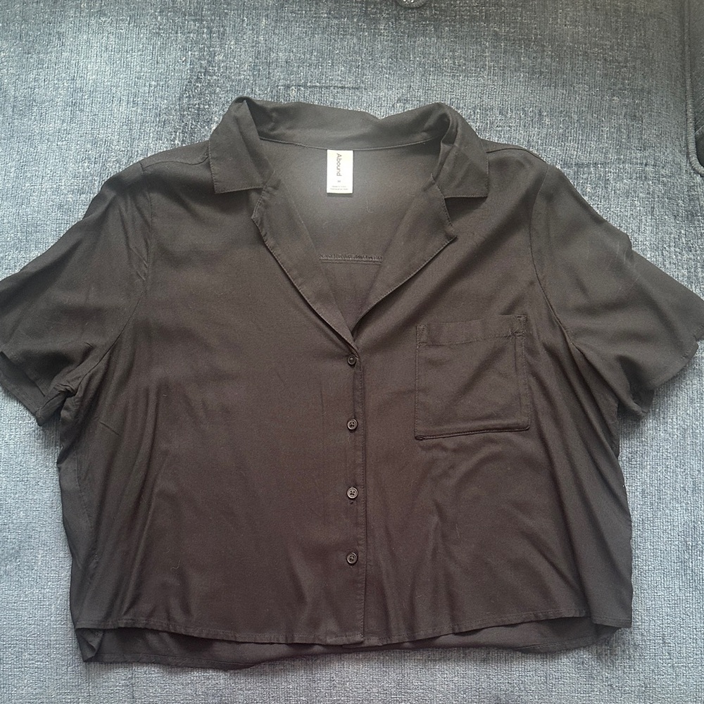 Abound Black Button-Down Shirt